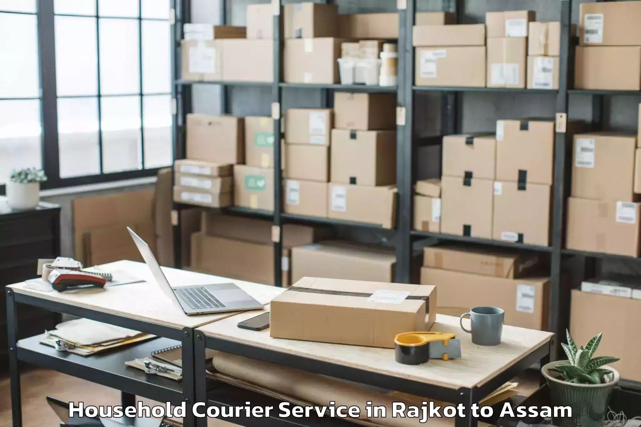 Book Your Rajkot to Jorhat East Household Courier Today